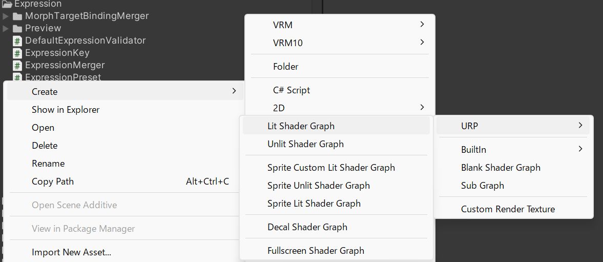 make shader graph asset