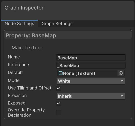 texture node settings