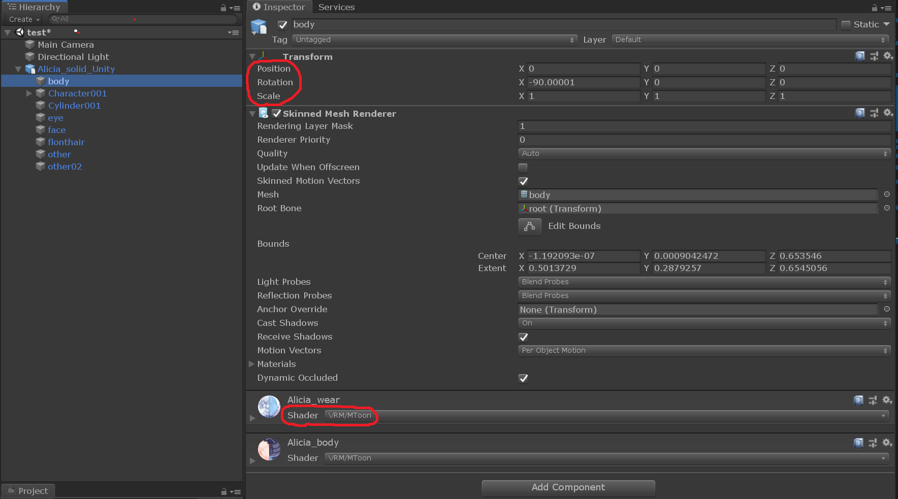 PositionShaderAdjustment